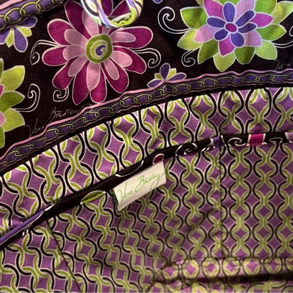 Vera Bradley Purple Punch Tote - Picture 6 of 7